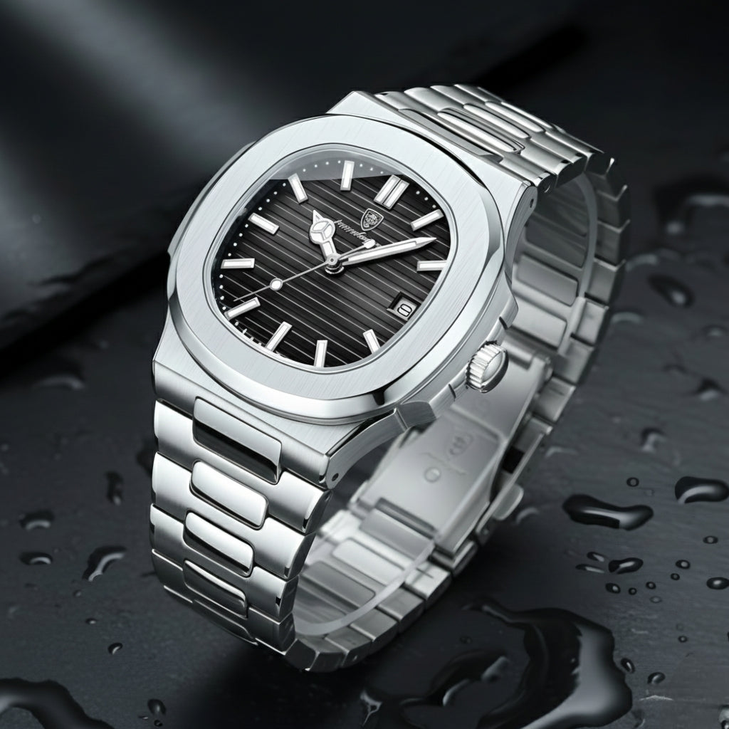 Poedagar Original Luxury Stainless Watch. Adjustable Size!