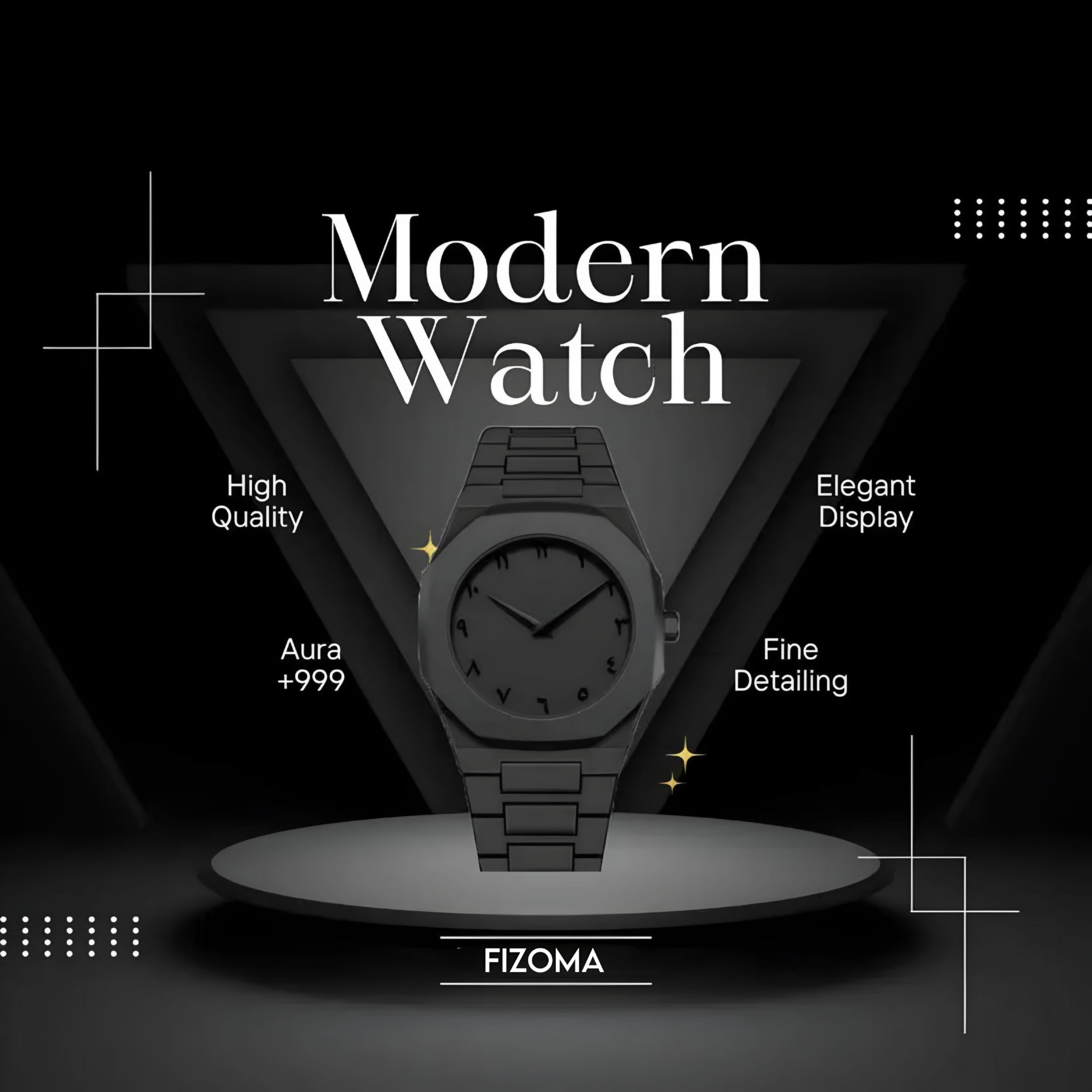 Kixosa Arabic Aura Premium Watch